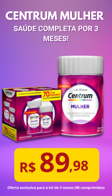Centrum Mulher Kit com 90 comprimidos – suplemento