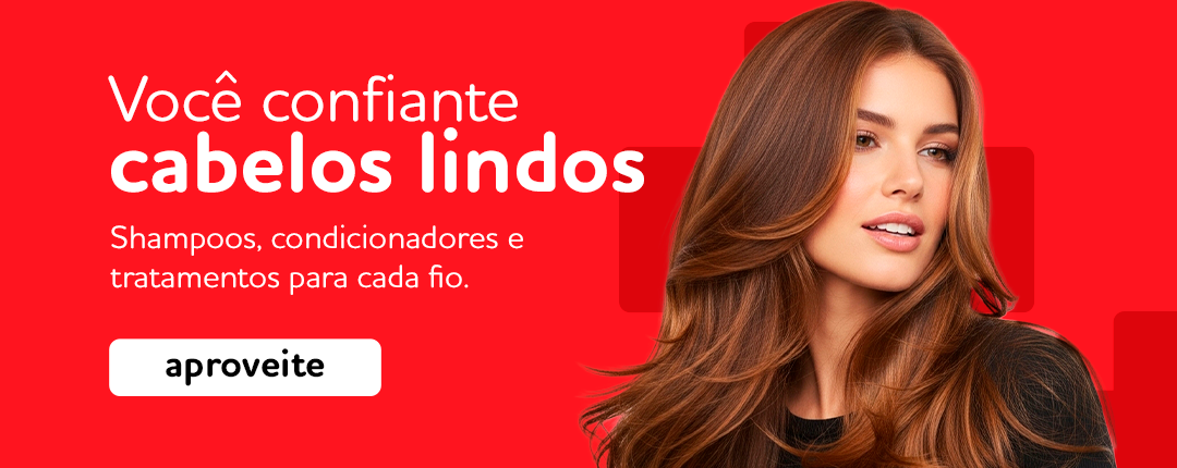 Veja mais: Shampoos e condicionadores, tudo para seu cabelo.