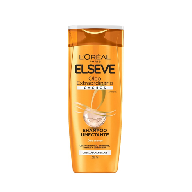 Shampoo Óleo Extraordinário Umectante Elseve 200ml Shampoo Óleo