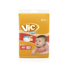 FRALDA VIC BABY HIPER G 60UN CAPRICHO