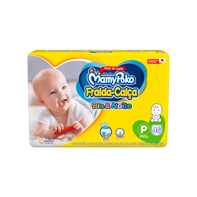 FRALDA CALCA MAMY POKO DIA E NOITE JUMBO P 46 UNI