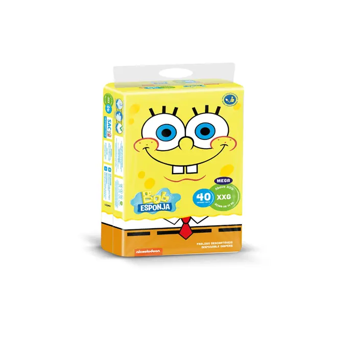FRALDA BOB ESPONJA MEGA XXG C/ 40UN