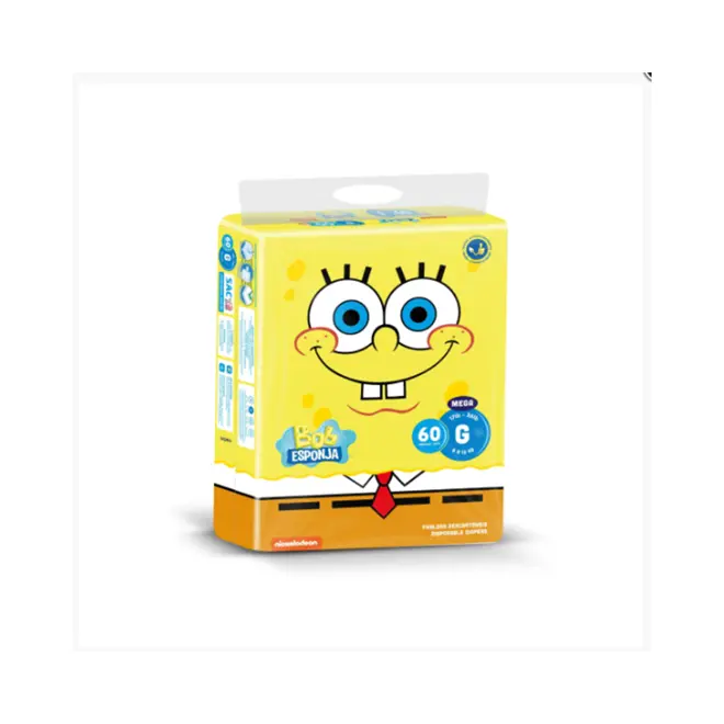 FRALDA BOB ESPONJA MEGA G C/ 60UN