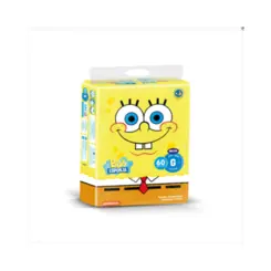 FRALDA BOB ESPONJA MEGA G C/ 60UN