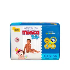 FRALDA TURMA DA MONICA BABY XXG C/ 36UN