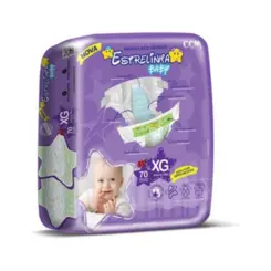 FRALDA ESTRELINHA HIPER EG 70UN