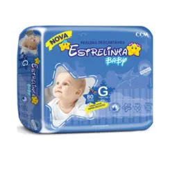 FRALDA ESTRELINHA HIPER G 80UN