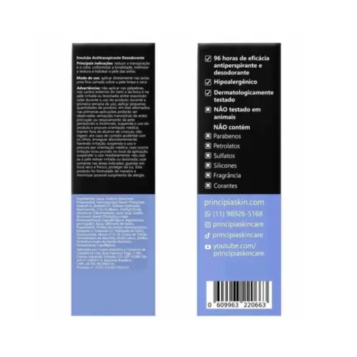 Principia Antitranspirante Desodorante AD-01 70ml