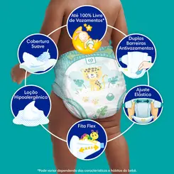 FRALDA PAMPERS CONFORT SEC XG 58 UNIDADADES