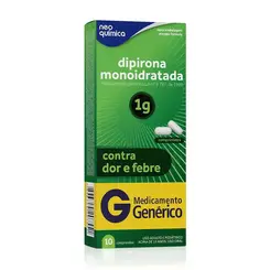 DIPIRONA SODICA 1G 10 COMP GENERICO NEO QUIMICA