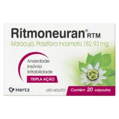 Passiflora Incarnata- Ritmoneuran 182,93mg  20 Capsulas - Hertz