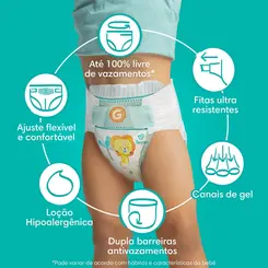 FRALDA PAMPERS CONFORT SEC P 72 UNIDADES