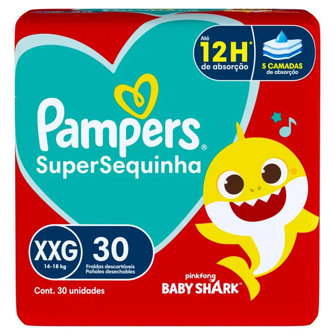 FRALDA PAMPERS SUPERSEC MEGA XXG 30UN