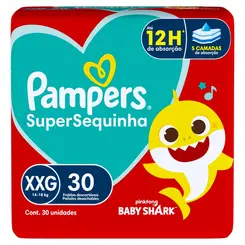 FRALDA PAMPERS SUPERSEC MEGA XXG 30UN