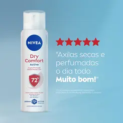 Desodorante Antitranspirante Aerosol Nivea Active Dry Comfort Feminino 72h 150ml