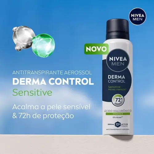 Desodorante Antitranspirante Aerosol Nivea Men Sensitive Protect 72h 150ml
