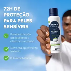 Desodorante Antitranspirante Aerosol Nivea Men Sensitive Protect 72h 150ml
