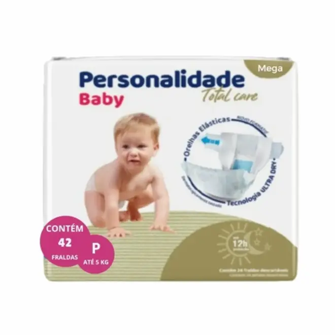 FRALDA PERSONALIDADE BABY TOTAL CARE MEGA P 42UN