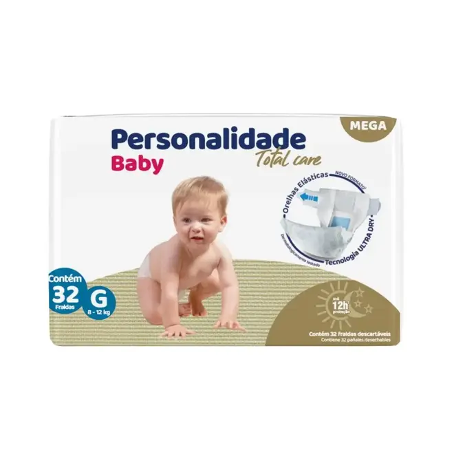 FRALDA PERSONALIDADE BABY TOTAL CARE MEGA G 32UN