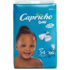 FRALDA CAPRICHO SUPER T- BAG XXG 54UN