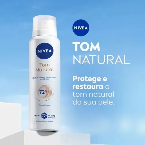 Desodorante Antitranspirante Aerosol Nivea Tom Natural Feminino 72h 150ml