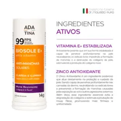 ADA TINA BIOSOLE E+ ULTRA VITAMIN FPS99 STICK SEM COR 14G
