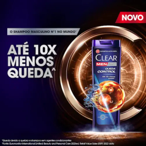 SHAMPOO CLEAR MEN QUEDA CONTROL 200ML