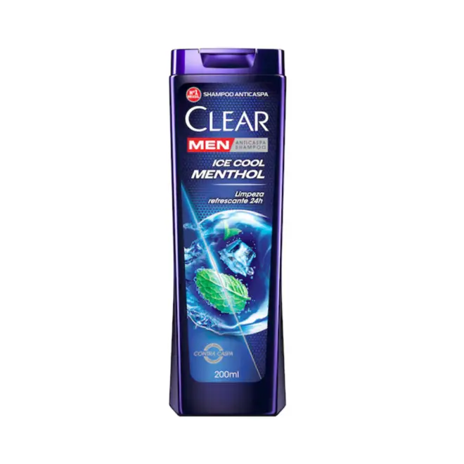 SHAMPOO ANTICASPA CLEAR MEN ICE COOL MENTHOL 200ML
