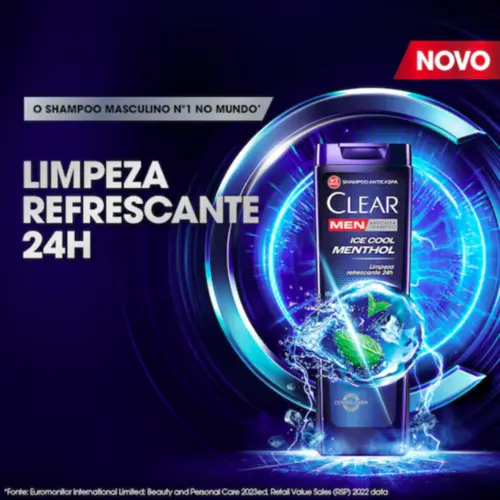 SHAMPOO ANTICASPA CLEAR MEN ICE COOL MENTHOL 200ML