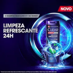 SHAMPOO ANTICASPA CLEAR MEN ICE COOL MENTHOL 200ML