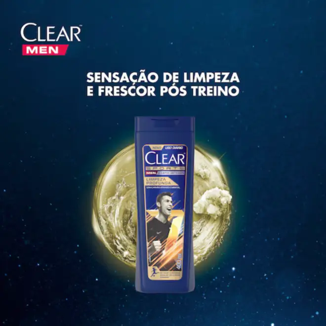 SHAMPOO ANTICASPA CLEAR MEN SPORTS LIMPEZA PROFUNDA 200ML