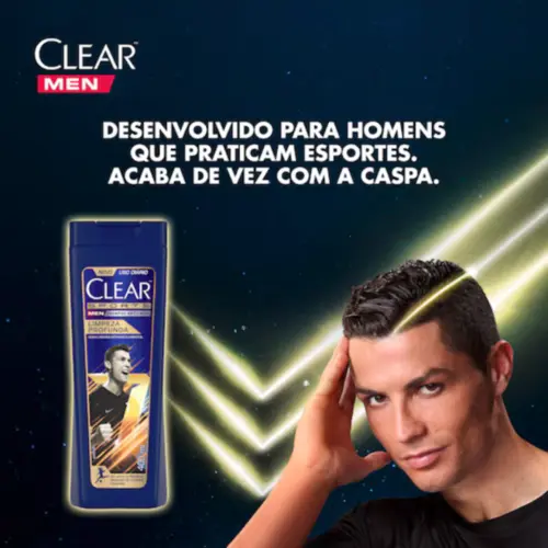 SHAMPOO ANTICASPA CLEAR MEN SPORTS LIMPEZA PROFUNDA 200ML