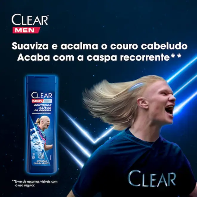 SHAMPOO ANTICASPA CLEAR MEN CONTROLE DA COCEIRA 200ML
