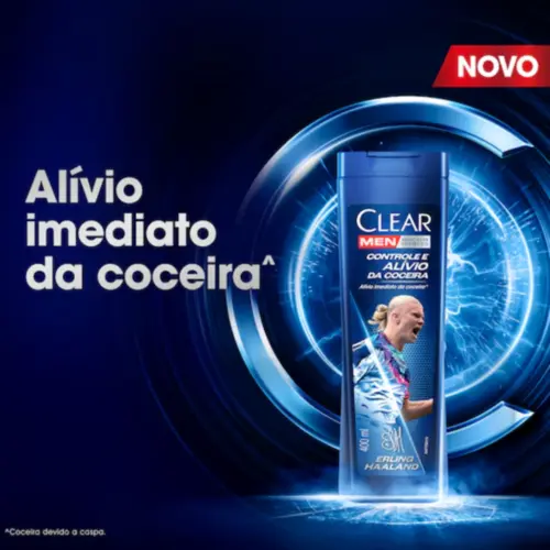 SHAMPOO ANTICASPA CLEAR MEN CONTROLE DA COCEIRA 200ML