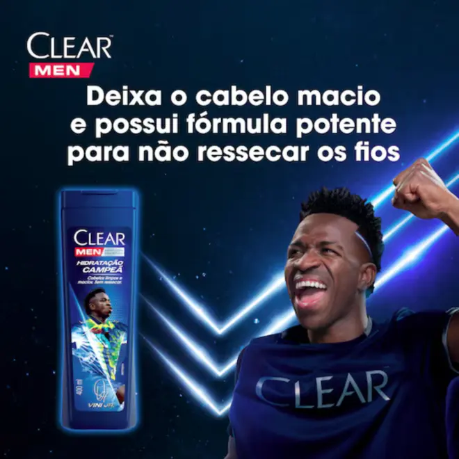 SHAMPOO ANTICASPA CLEAR MEN HIDRATACAO CAMPEA VINI 200ML