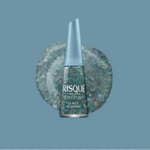 ESMALTE RISQUE LIVRE PARA BRILHAR PAETE NA AVENIDA 8ML