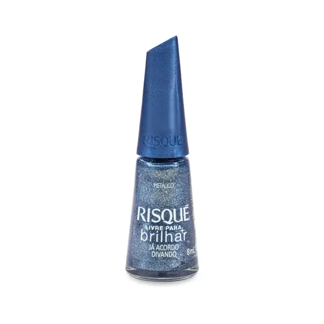 ESMALTE RISQUE LIVRE PARA BRILHAR JA ACORDO DIVANDO 8ML