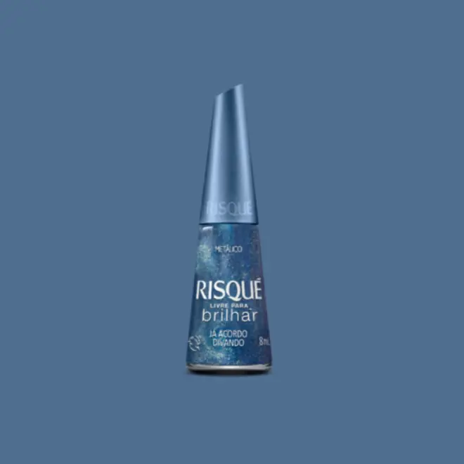 ESMALTE RISQUE LIVRE PARA BRILHAR JA ACORDO DIVANDO 8ML
