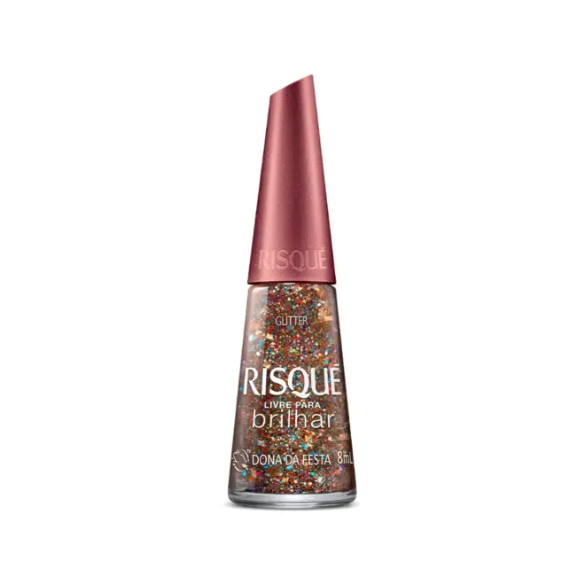 ESMALTE RISQUE LIVRE PARA BRILHAR DONA DA FESTA 8ML