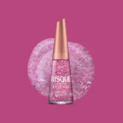 ESMALTE RISQUE LIVRE PARA BRILHAR CRAVEJADA NO GLITTER 8ML