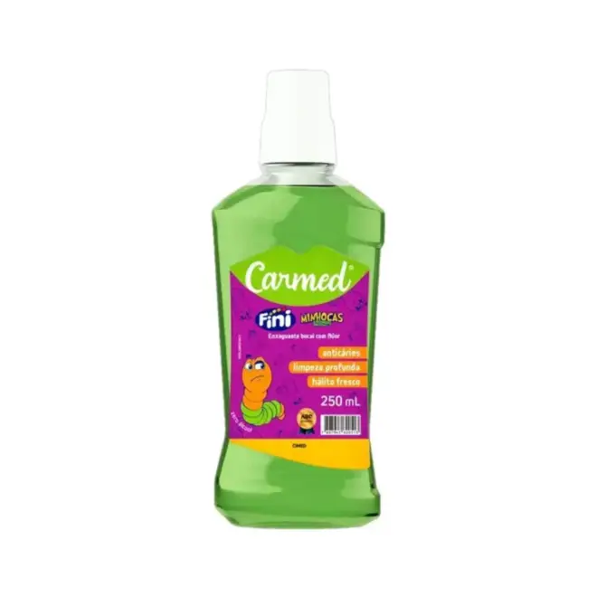 CARMED ENXAGUANTE BUCAL FINI MINHOCAS S/ALCOOL 250ML