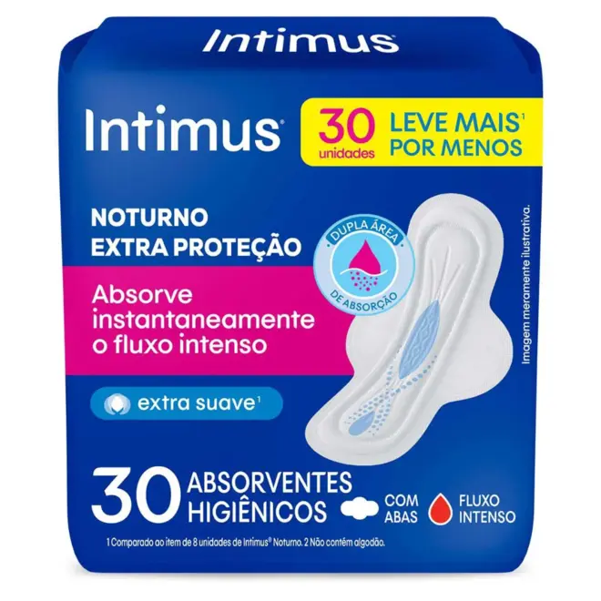 ABS INTIMUS NOTURNO COB SUAVE C/ABAS C/30