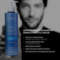 DERCOS SENSI-SCALP CREME CALMANTE 300ML VICHY