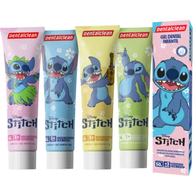 GEL DENTAL INFANTIL STITCH DENTAL CLEAN C/ FLUOR 50G