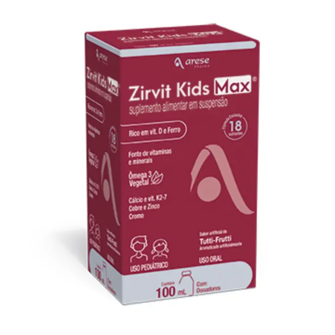 ZIRVIT KIDS MAX TUTTI FRUTTI 100ML ARESE