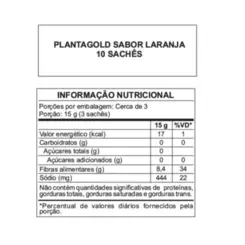 PLANTAGOLD 5G SABOR LARANJA 10 SACHES  ARTE NATIVA