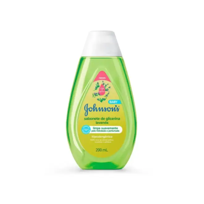 SABONETE LIQUIDO DE GLICERINA J&J BABY LAVANDA 400ML