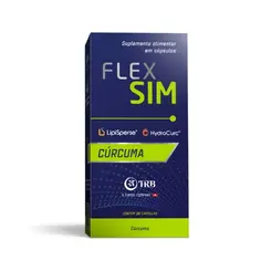 Suplemento Alimentar Flexsim Curcuma 30 capsulas