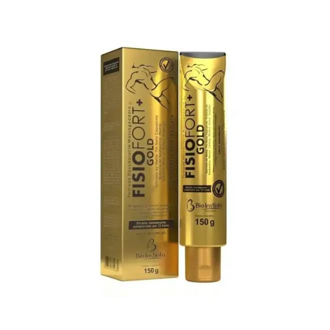 POMADA MASSAGEADORA FISIOFORT GOLD 150G BIO INSTINTO