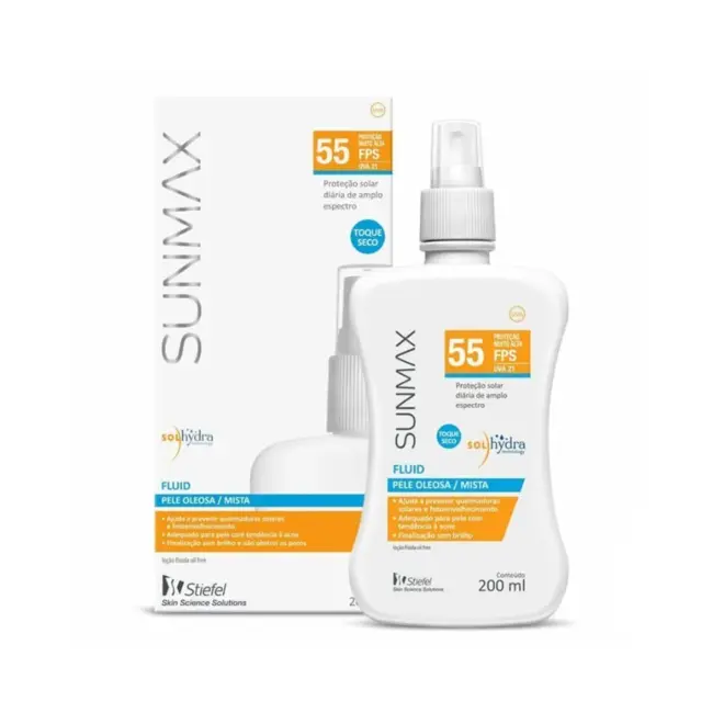 SUNMAX FLUID PELE OLEOSA/MISTA FPS 55 200 ML